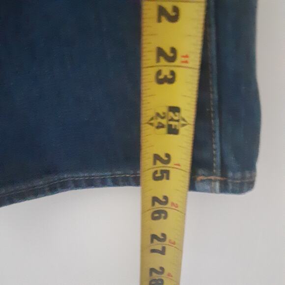 American Eagle Womens Jeans Sz 12 Reg Artist Stretch Low Rise Distressed Cropped - Picture 12 of 12